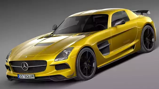 Mercedes-Benz SLS AMG Black 2013 3D model