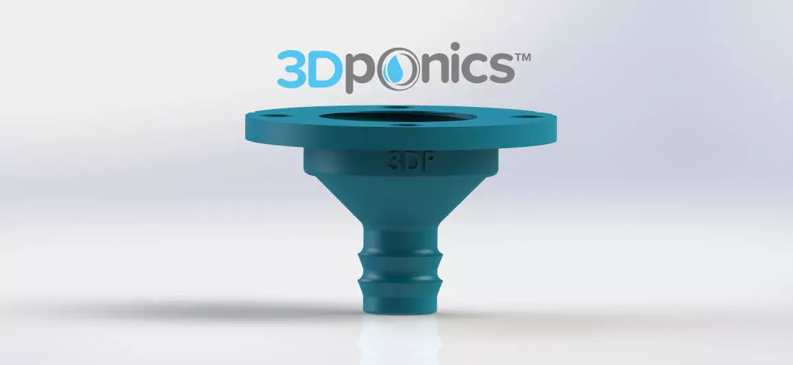 4-Hole Drip Nozzle 3-4 Inch - 3Dponics Drip Hydroponics Free 3D print model_0