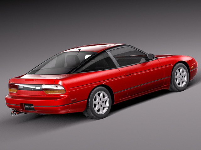 Nissan 240 SX silvia S13 1989 1994 3D Model .max .obj .3ds .fbx .c4d