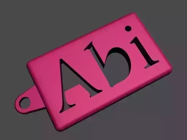ABI Printable 3D Name Tag