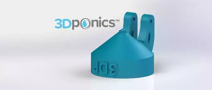 Floater Nozzle - 3Dponics Non-Circulating Hydroponics Free 3D print model