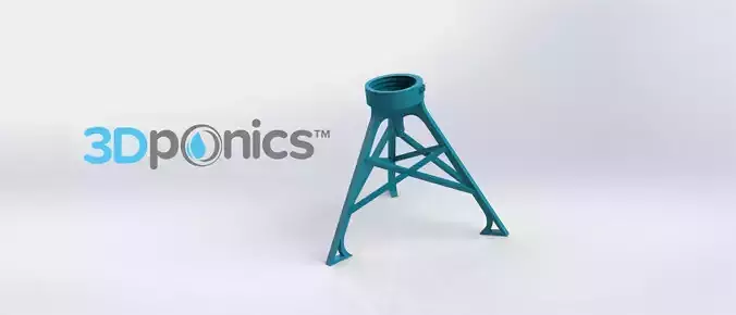 Bottle Stand - 3Dponics Non-Circulating Hydroponics  Free 3D print model