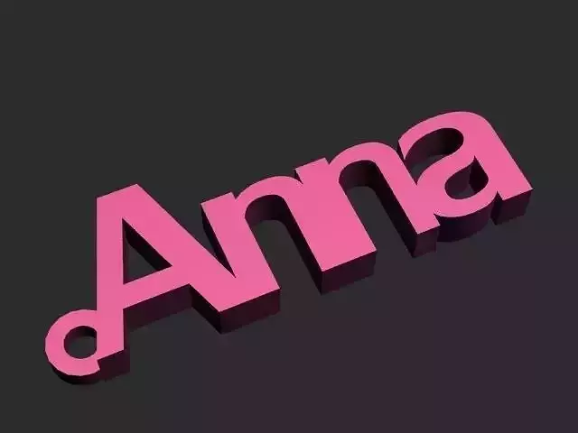 ANNA keychain printable