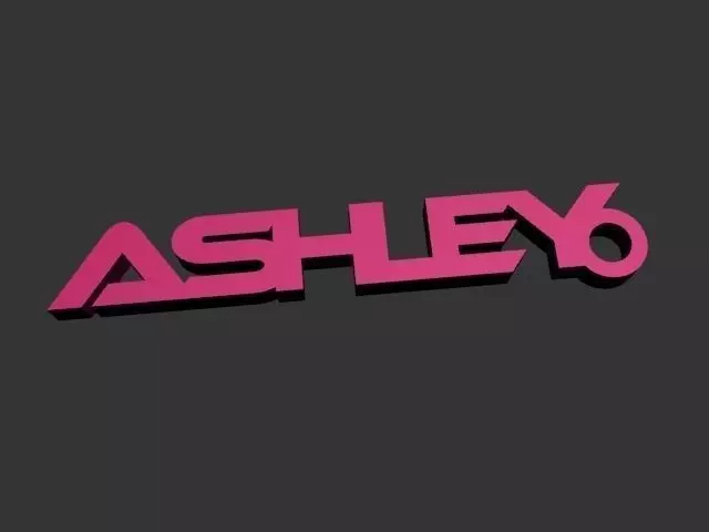 ASHLEY Keychain printable 3D print model