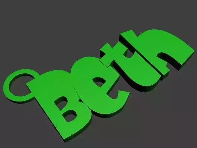 BETH Keyring printable 3D print model
