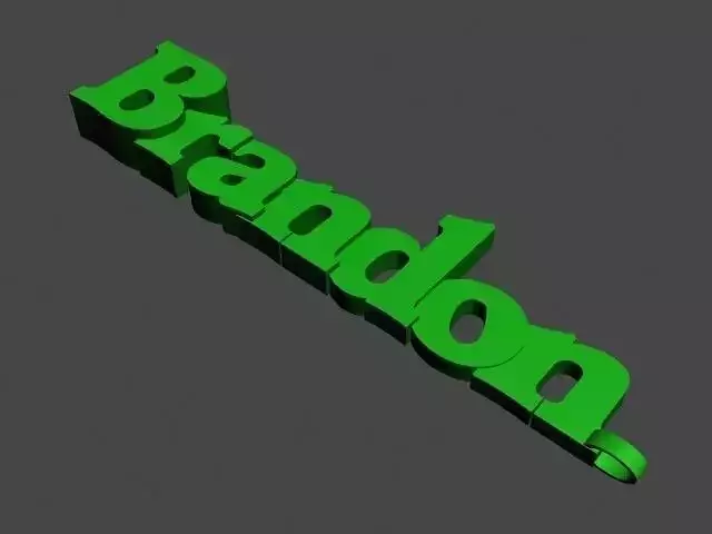 BRANDON Keyring printable