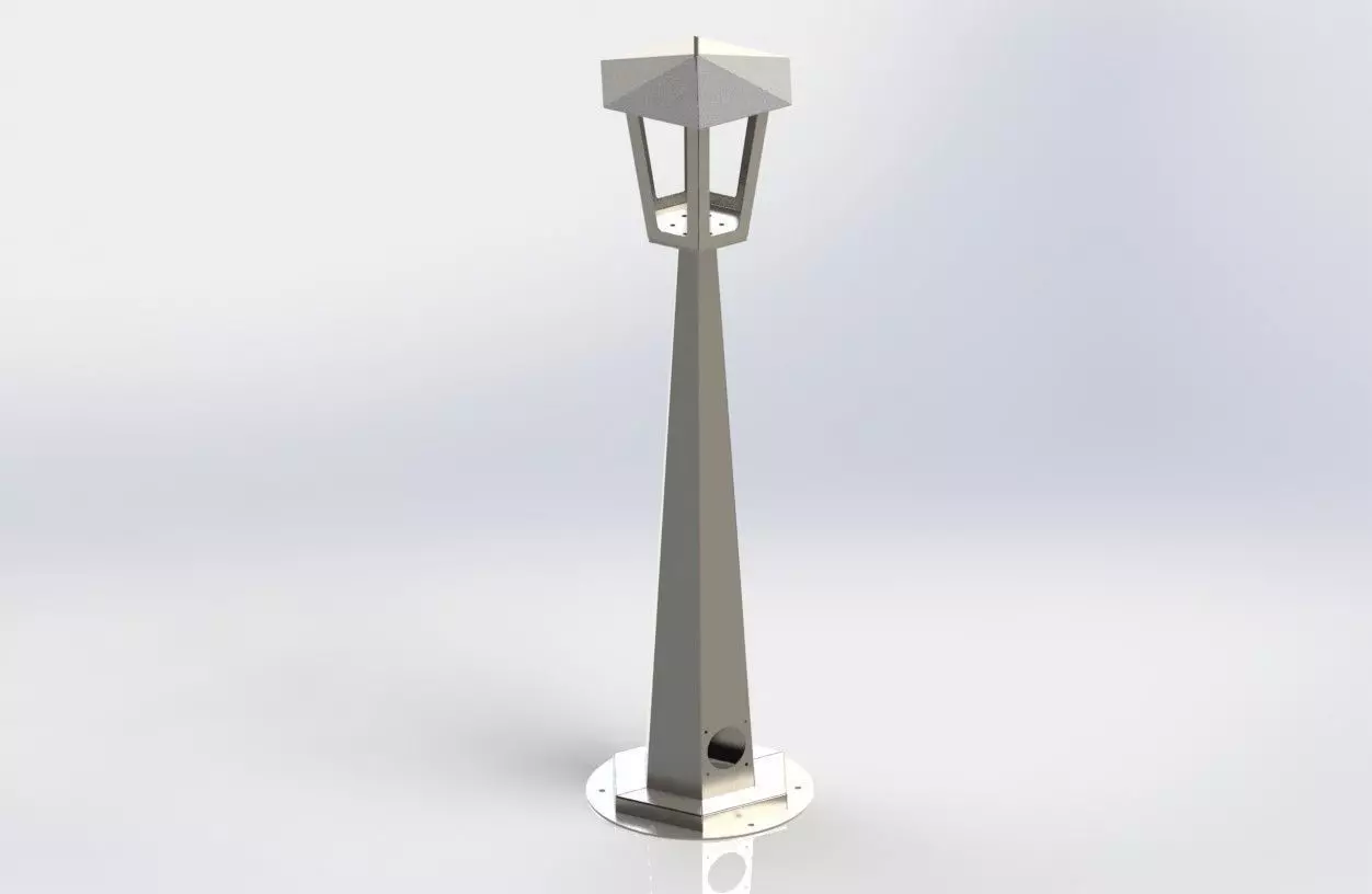 Gardenlight metal street lamp Free 3D model