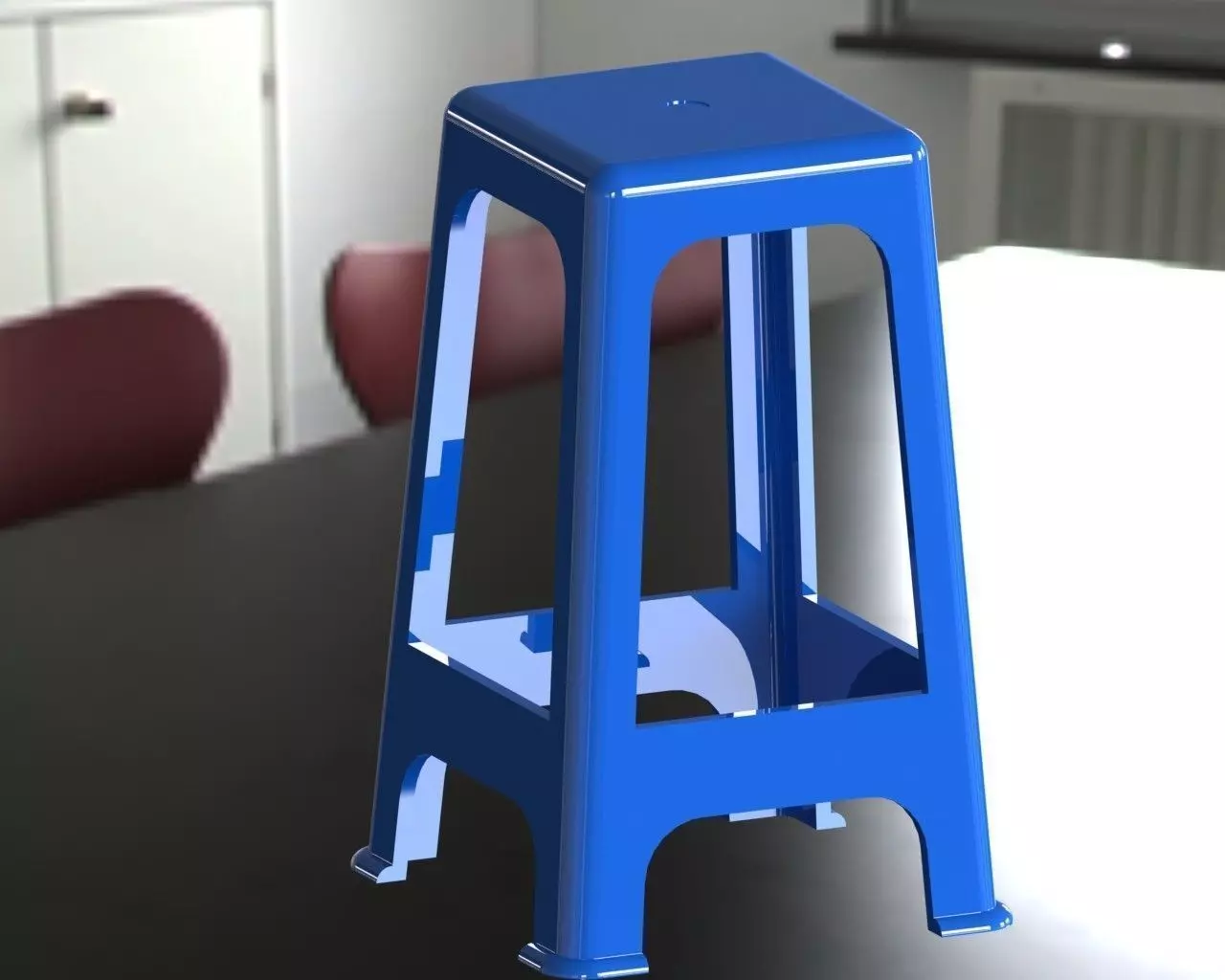 Chaise plastique Free 3D model