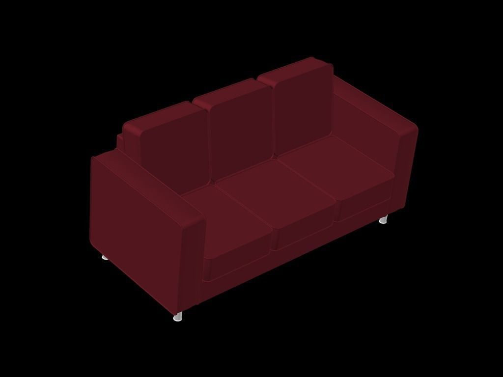 Sofa 3 places Free 3D model