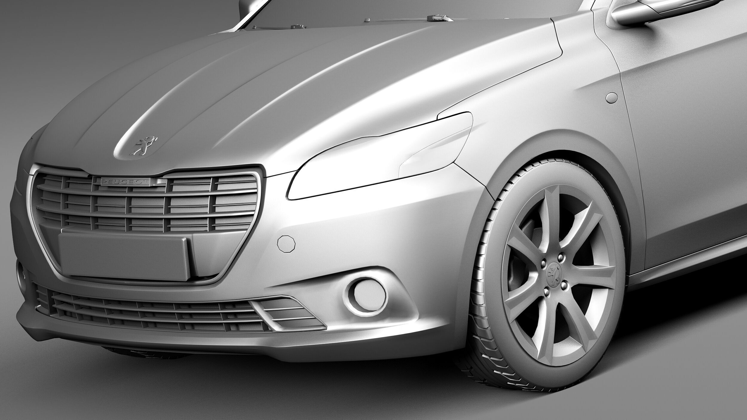 Peugeot 301 2013 3D model_10