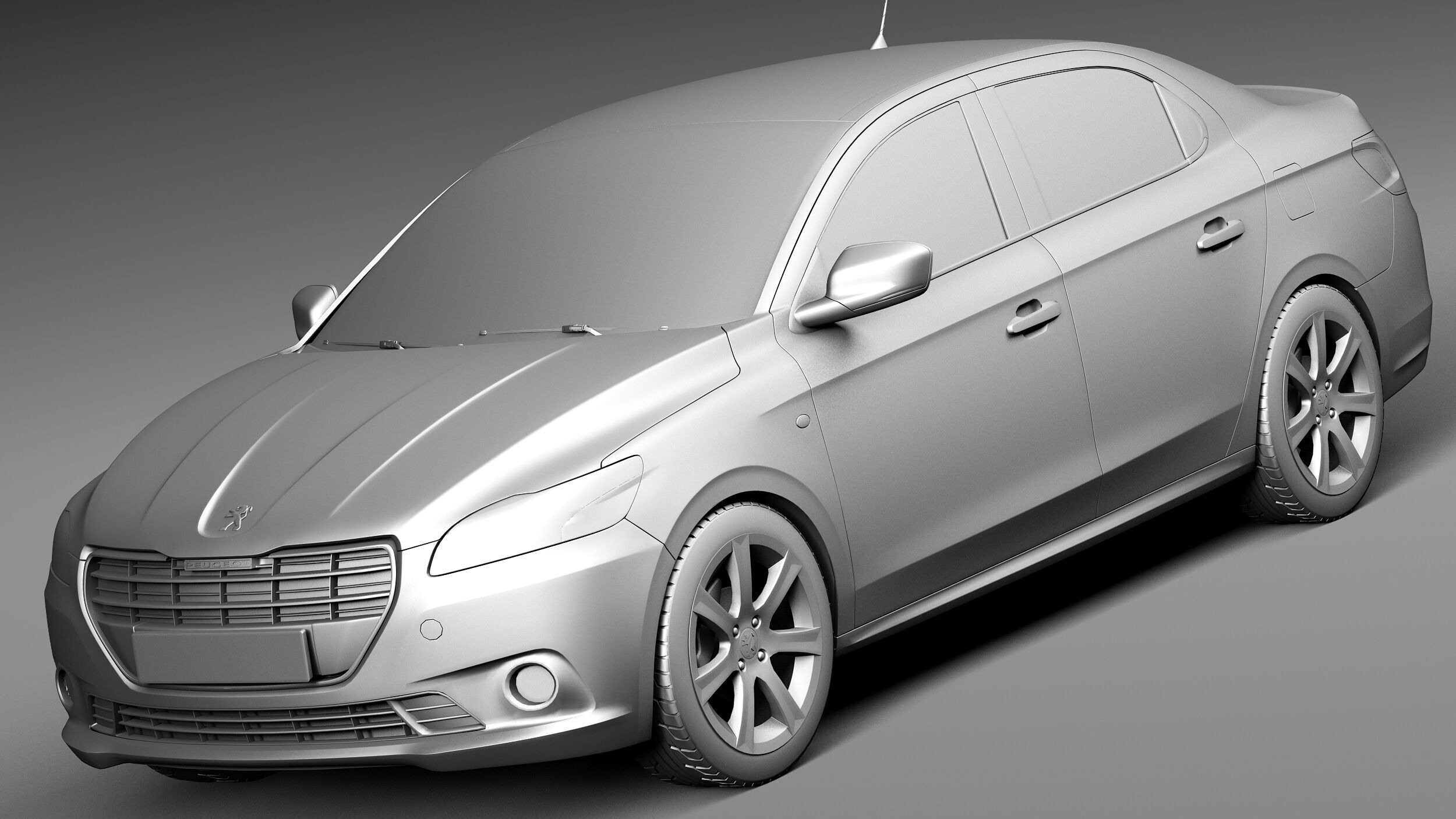 Peugeot 301 2013 3D model_8