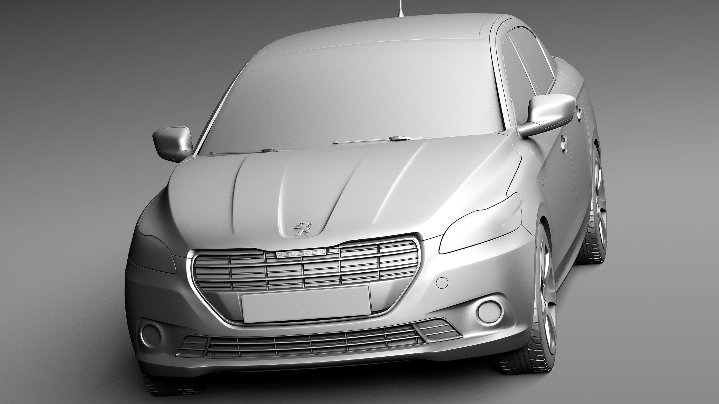Peugeot 301 2013 3D model_9