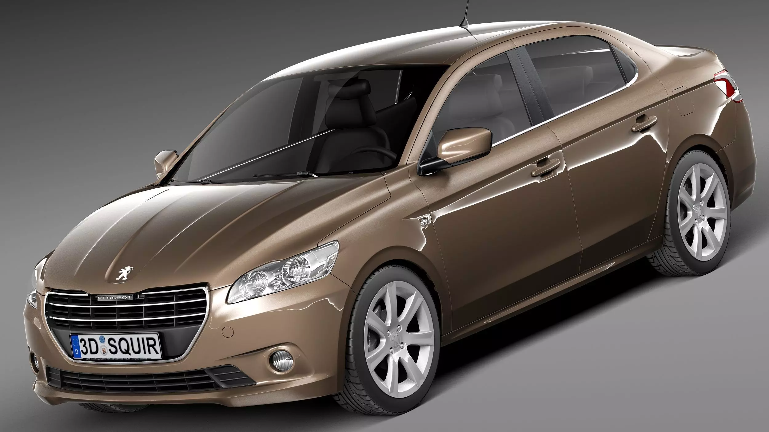 Peugeot 301 2013 3D model_0
