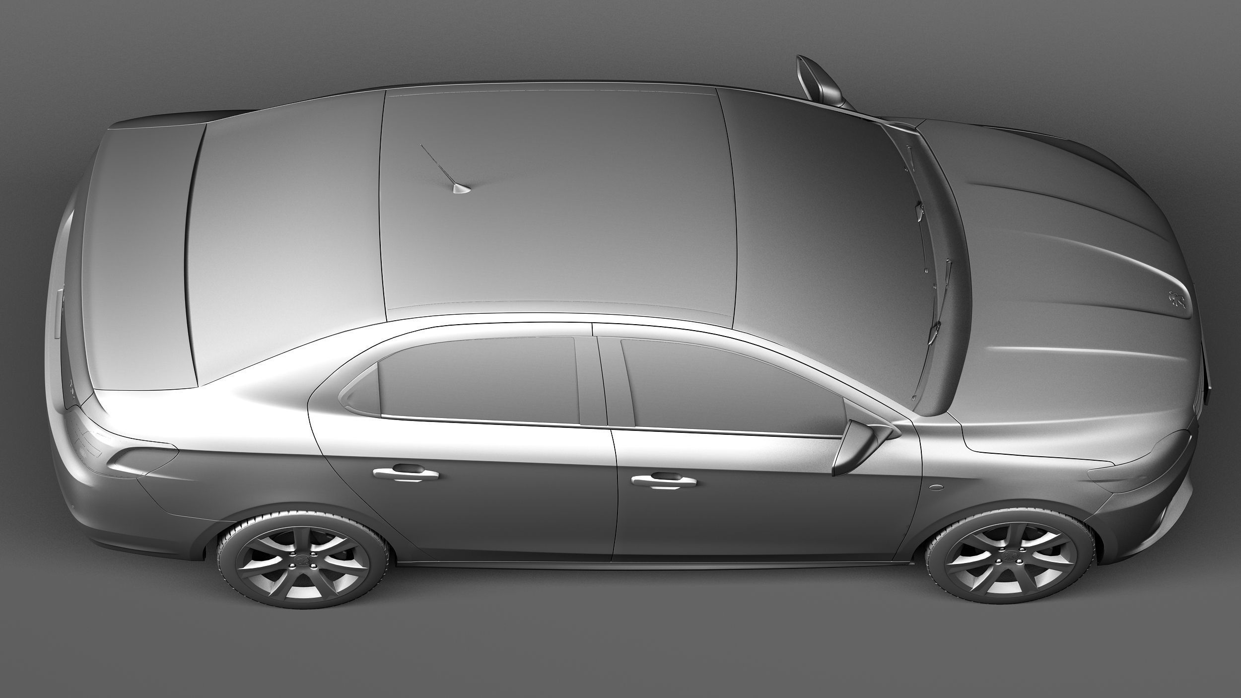 Peugeot 301 2013 3D model_15