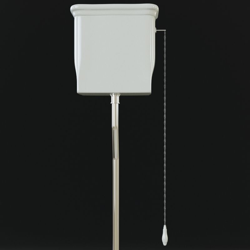 Classical bathroom set - toilet bidet washbasin - Hermitage 3D model_4