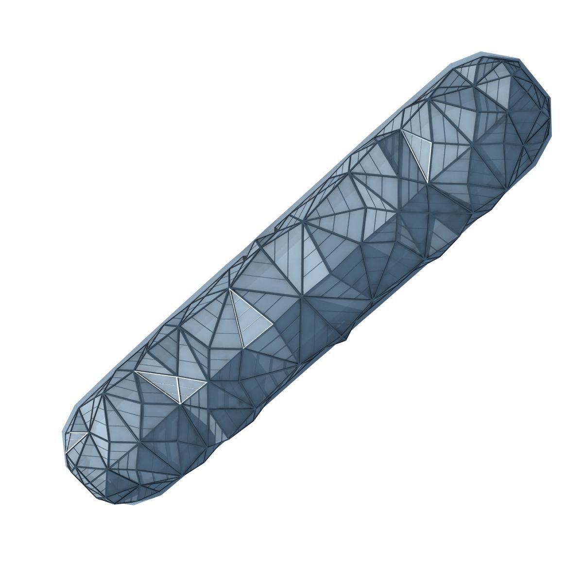Modern Futuristic Building 3D model_5