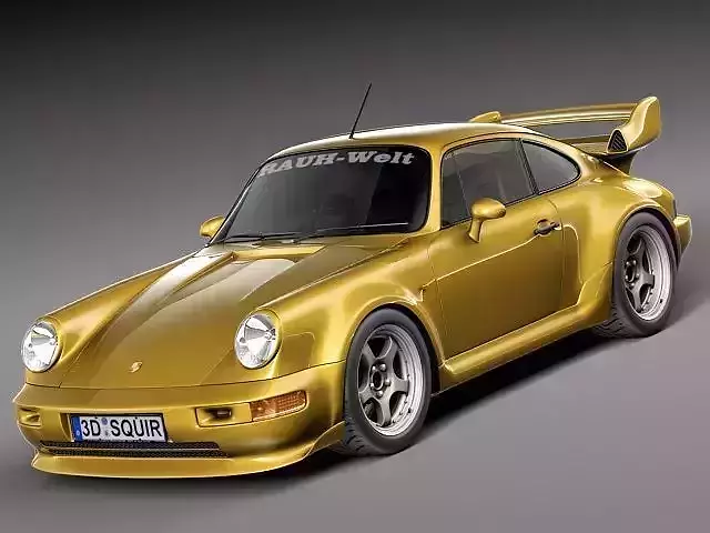 Porsche 911 964 turbo 1990 3D model