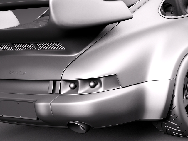 Porsche 911 964 turbo 1990 3D model_16