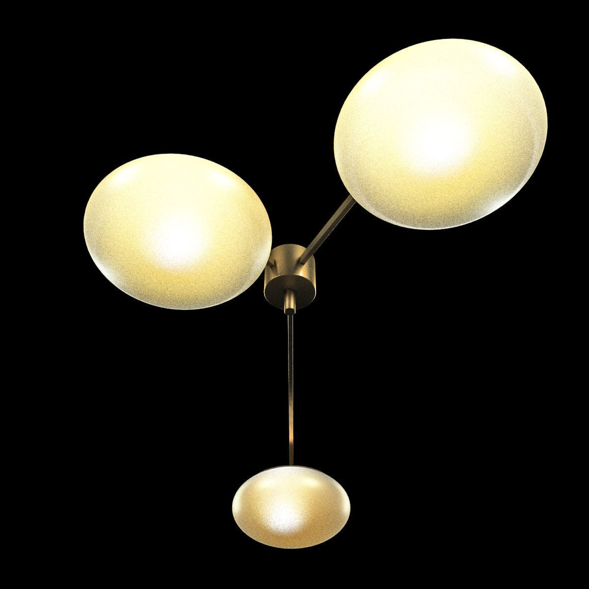Chandelier By Angelo Lelli For Arredoluce 3D model_5
