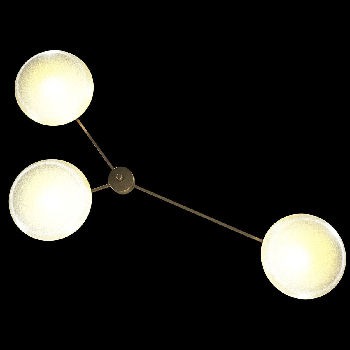 Chandelier By Angelo Lelli For Arredoluce 3D model_1