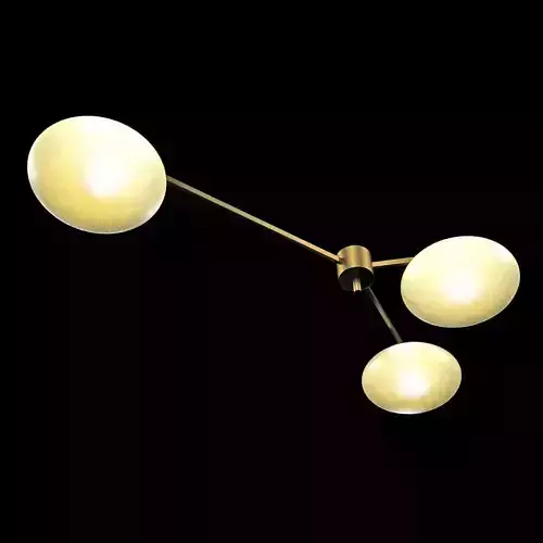 Chandelier By Angelo Lelli For Arredoluce 3D model