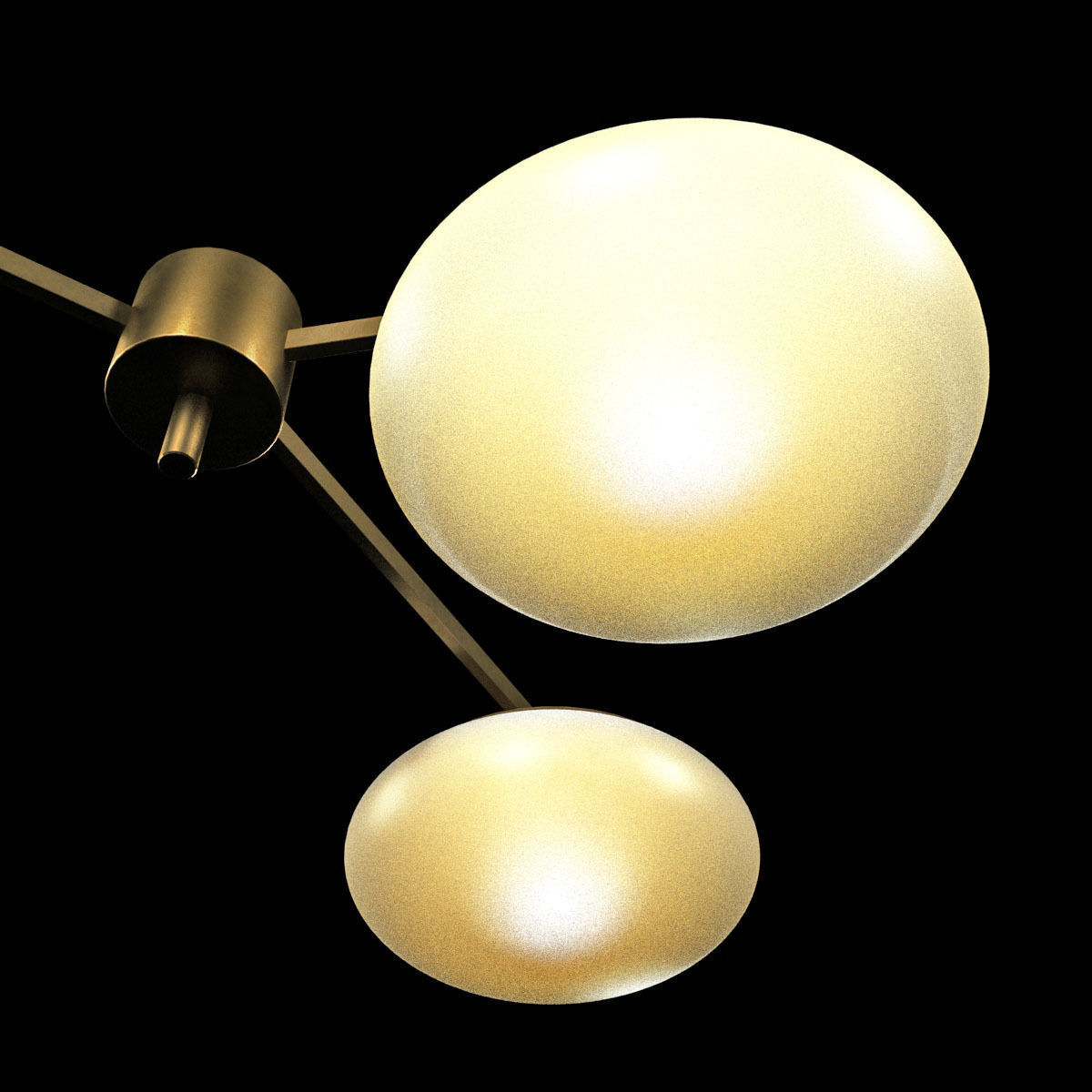 Chandelier By Angelo Lelli For Arredoluce 3D model_4