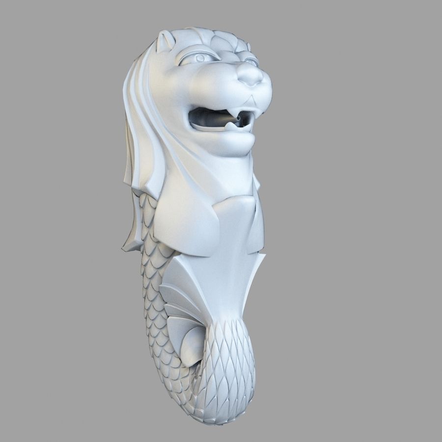 Merlion statues 3D Model .max .obj