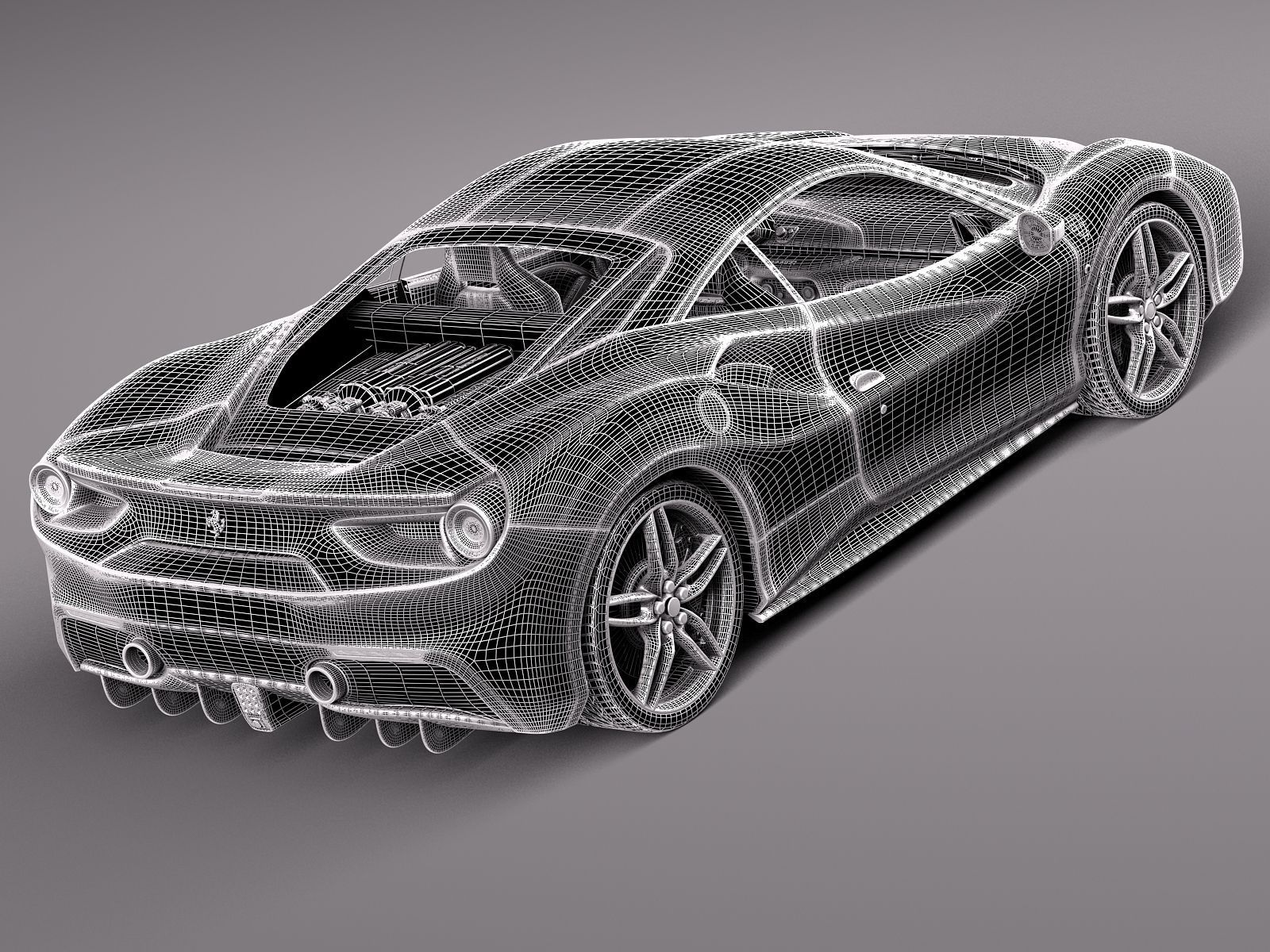 Ferrari 488 GTB 2016 3D model_11