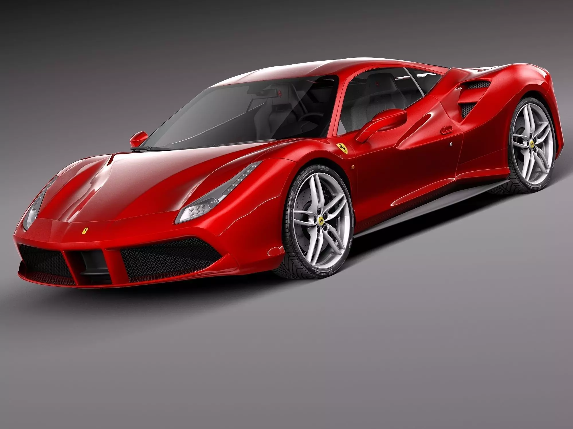 Ferrari 488 GTB 2016 3D model_0