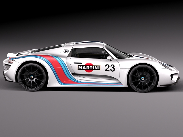 Porsche 918 Spyder Martini 2013 3D model_6