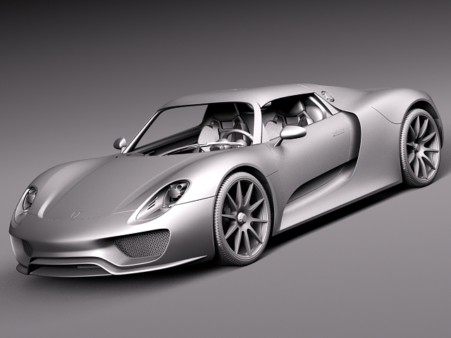 Porsche 918 Spyder Martini 2013 3D model_9