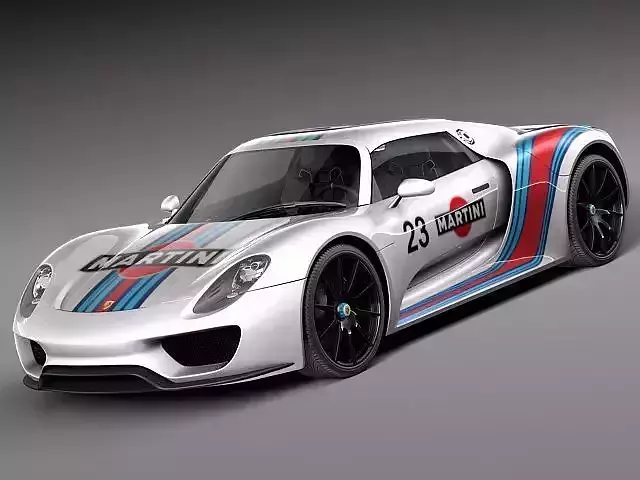 Porsche 918 Spyder Martini 2013 3D model