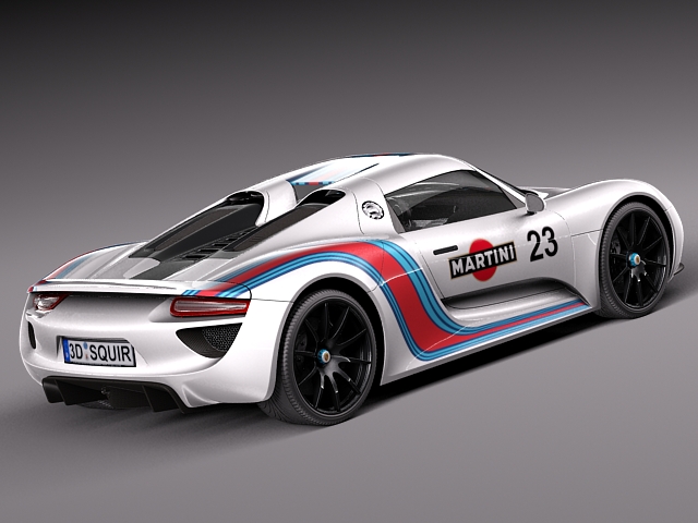 Porsche 918 Spyder Martini 2013 3D model_4