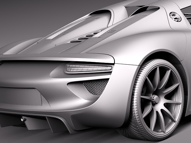 Porsche 918 Spyder Martini 2013 3D model_11