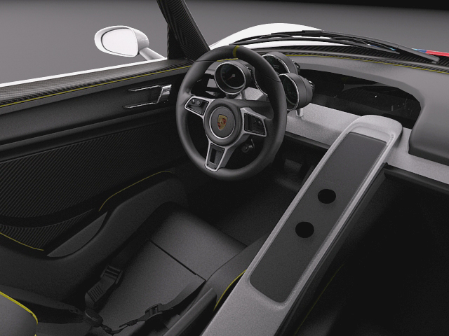 Porsche 918 Spyder Martini 2013 3D model_8