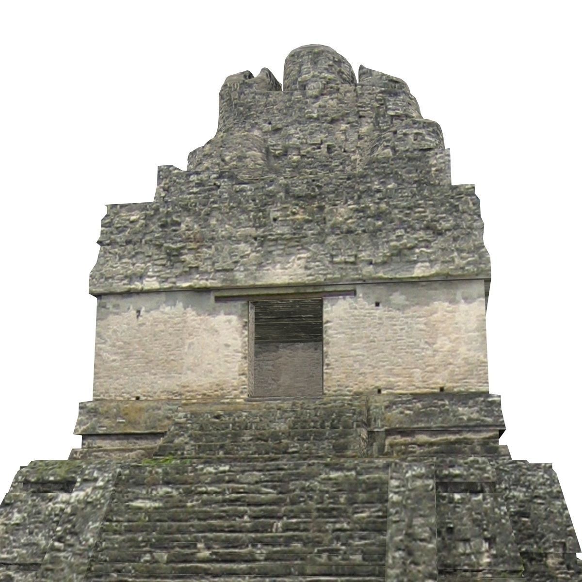 Tikal Temple 1 Low-poly 3D model_7