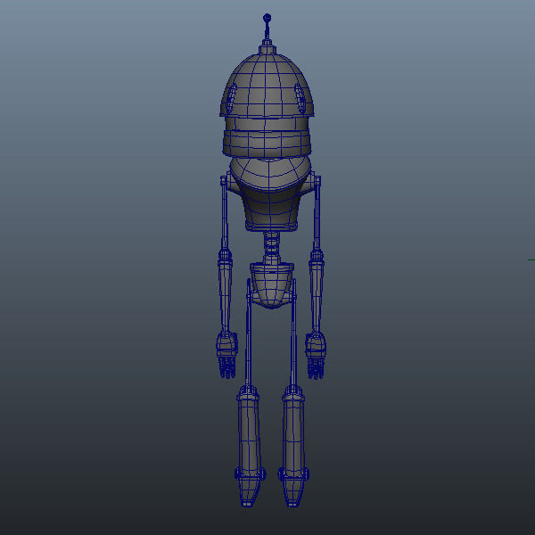 Robot cartoon 02 3D model_6