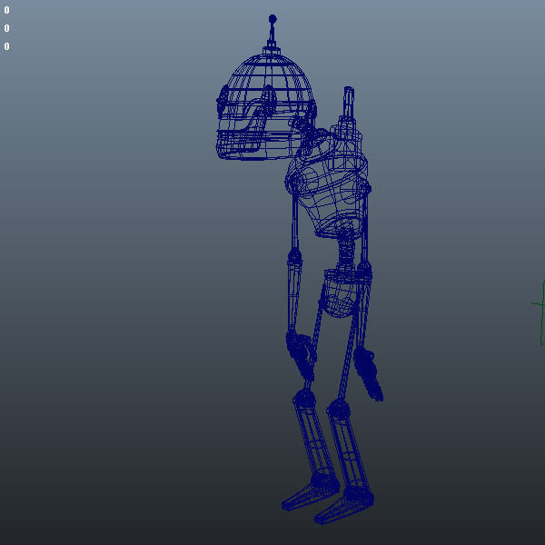 Robot cartoon 02 3D model_3