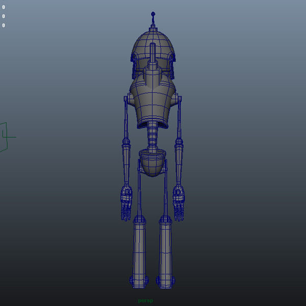 Robot cartoon 02 3D model_5