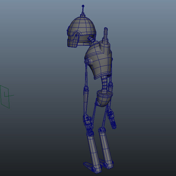 Robot cartoon 02 3D model_1