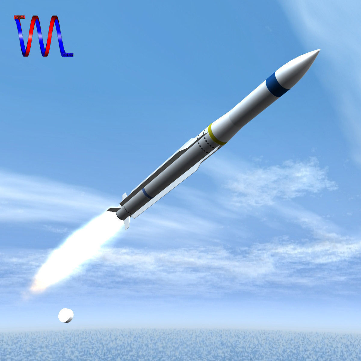 RIM-162 ESSM Missile 3D model_1