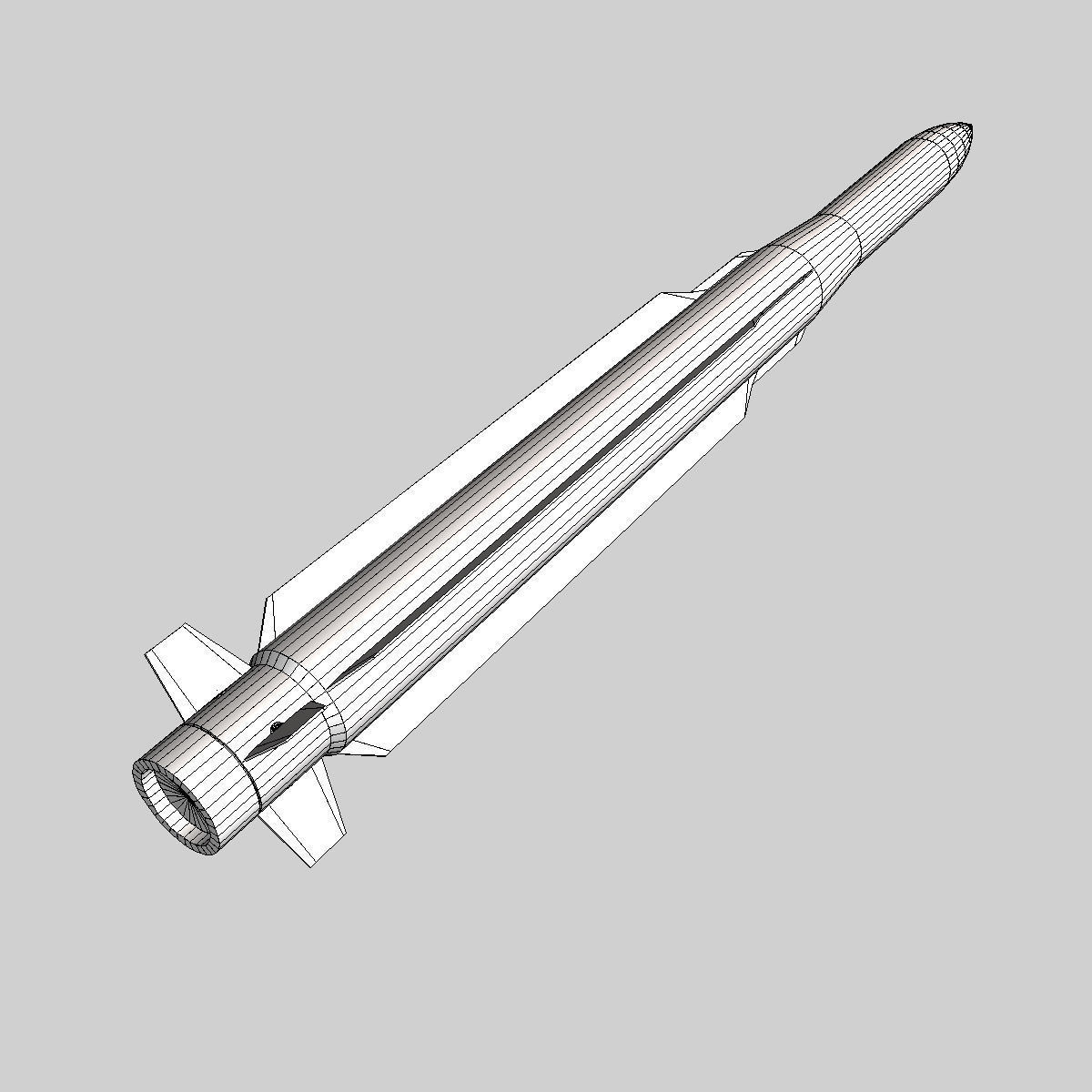 RIM-162 ESSM Missile 3D model_8
