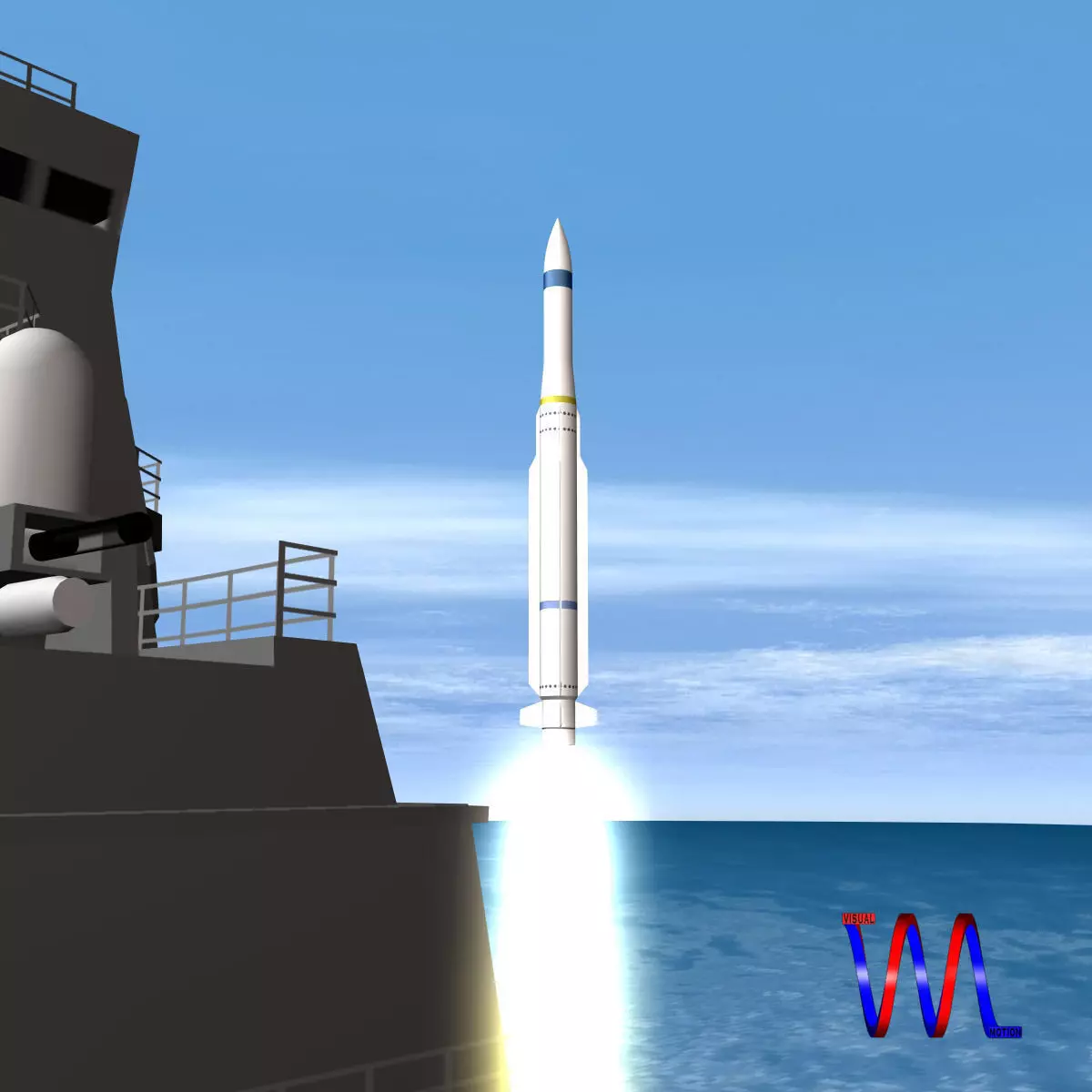 RIM-162 ESSM Missile 3D model_0