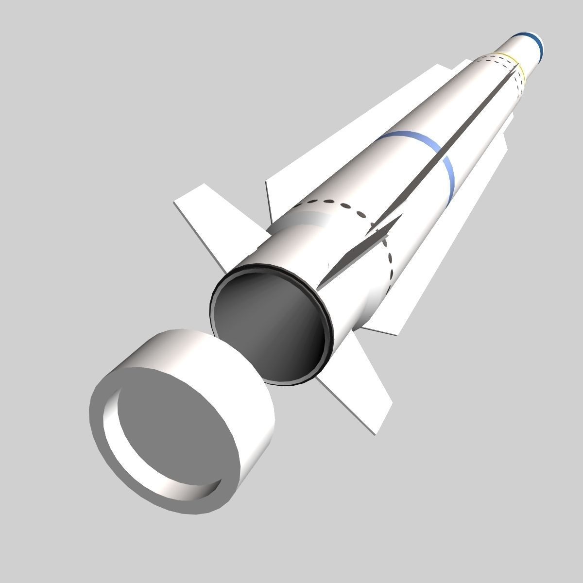 RIM-162 ESSM Missile 3D model_4