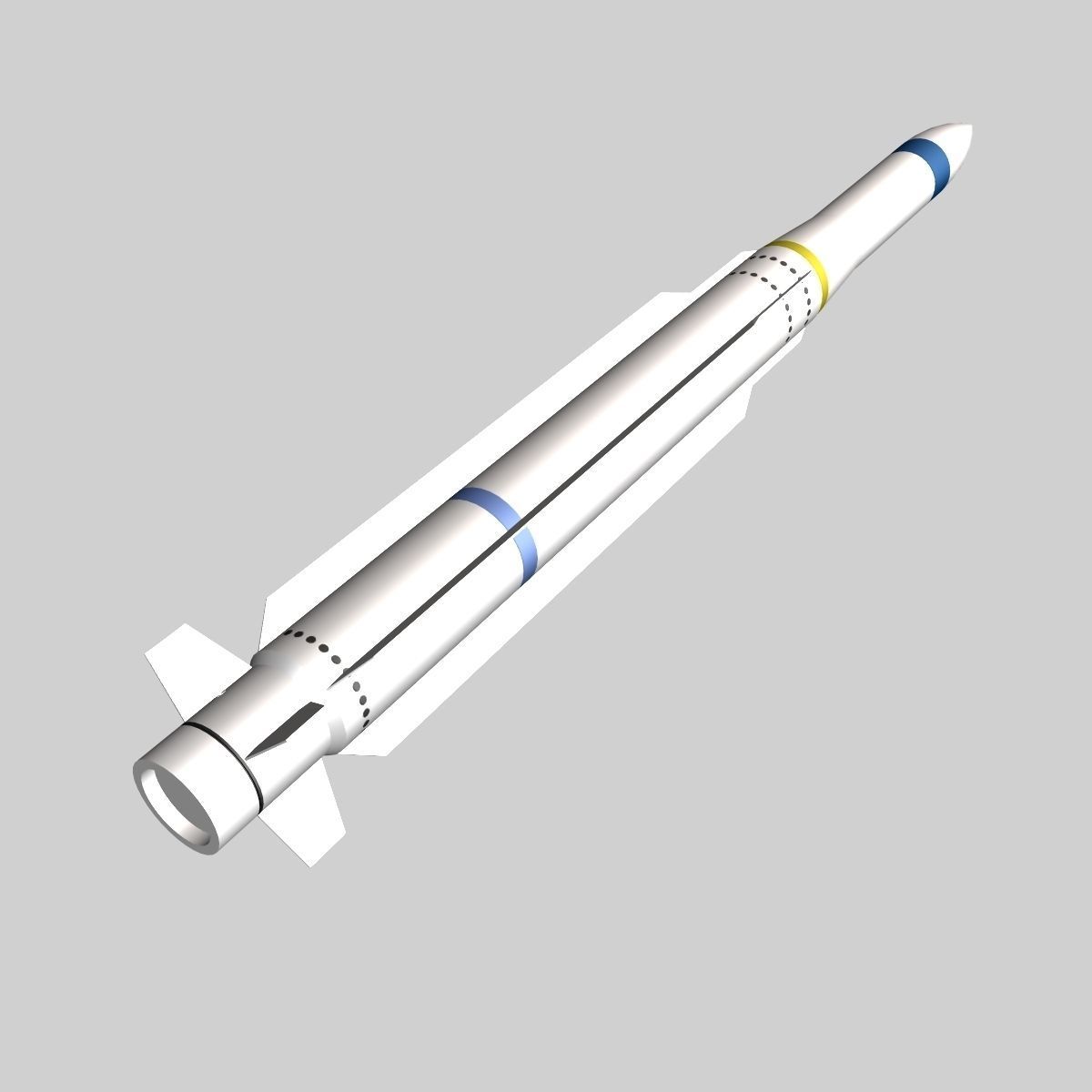 RIM-162 ESSM Missile 3D model_3