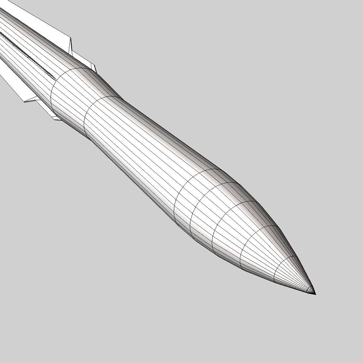 RIM-162 ESSM Missile 3D model_10