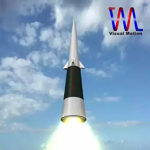 Sprint Missile Low-poly 3D model