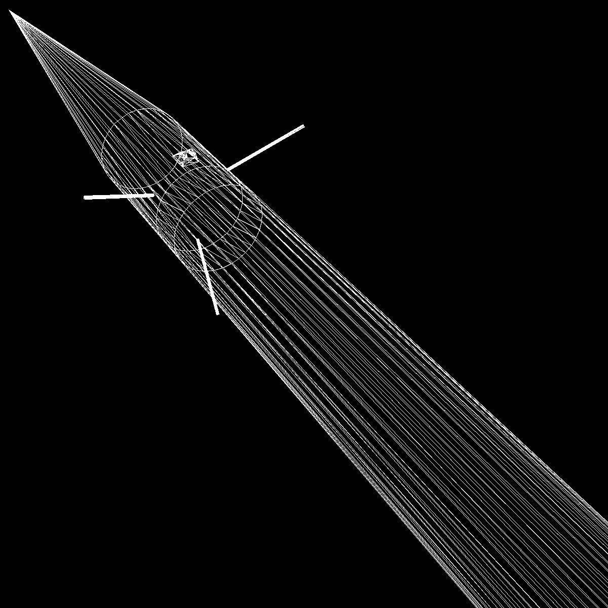 Black Brant II Sounding Rocket Low-poly 3D model_17