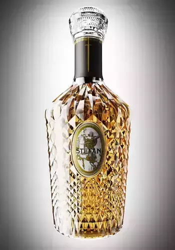 Cognac Collection bottle of whiskey with gold label
