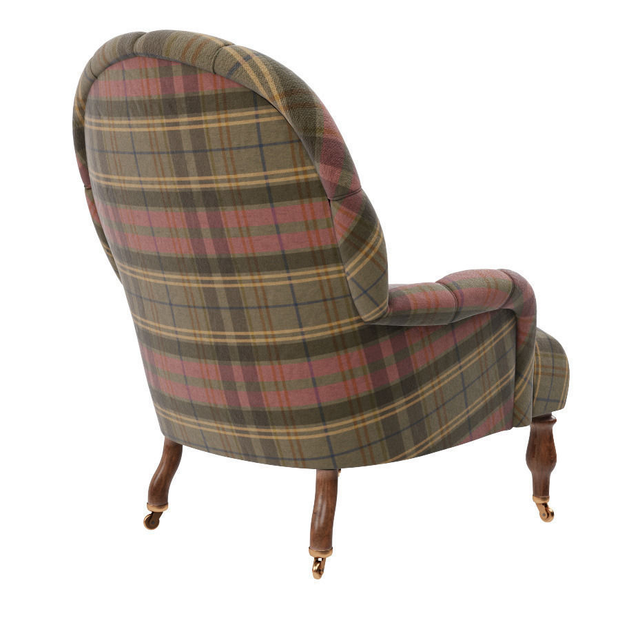 Armchair Harrington Low-poly 3D model_2